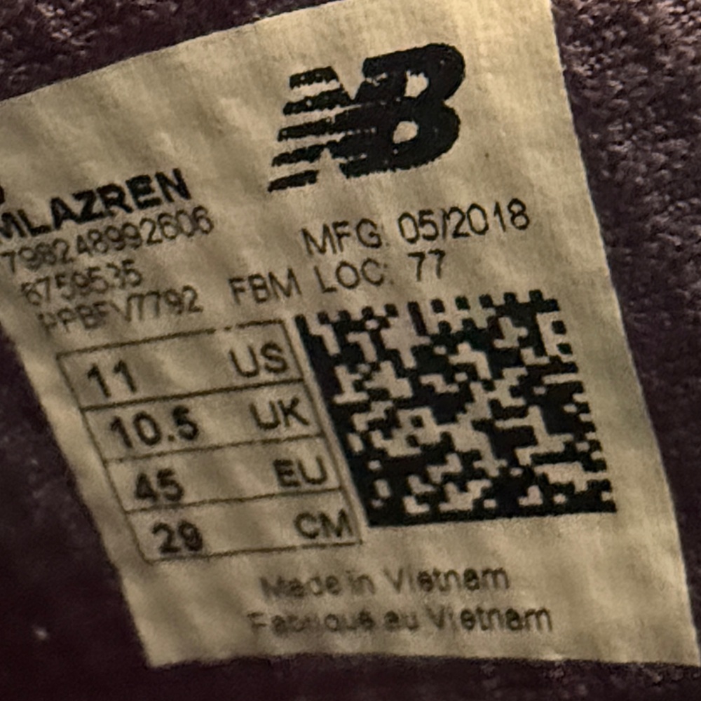 New Balance Men's Dark Navy Knit Sneakers - Picture 2 of 8
